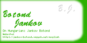 botond jankov business card